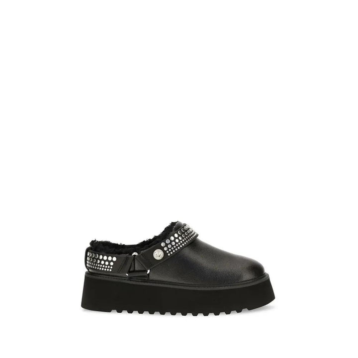 PINKO Sample Sale | PINKO Black Calf Leather Bos Taurus Clogs - | Designer outlet