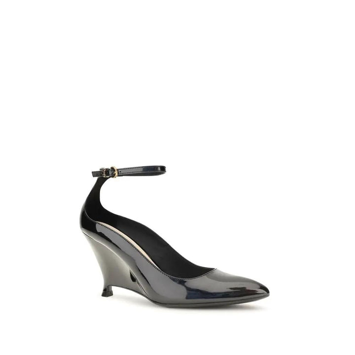 PINKO Sample Sale | PINKO Black Calf Leather Bos Taurus Platform Pumps - | Designer outlet