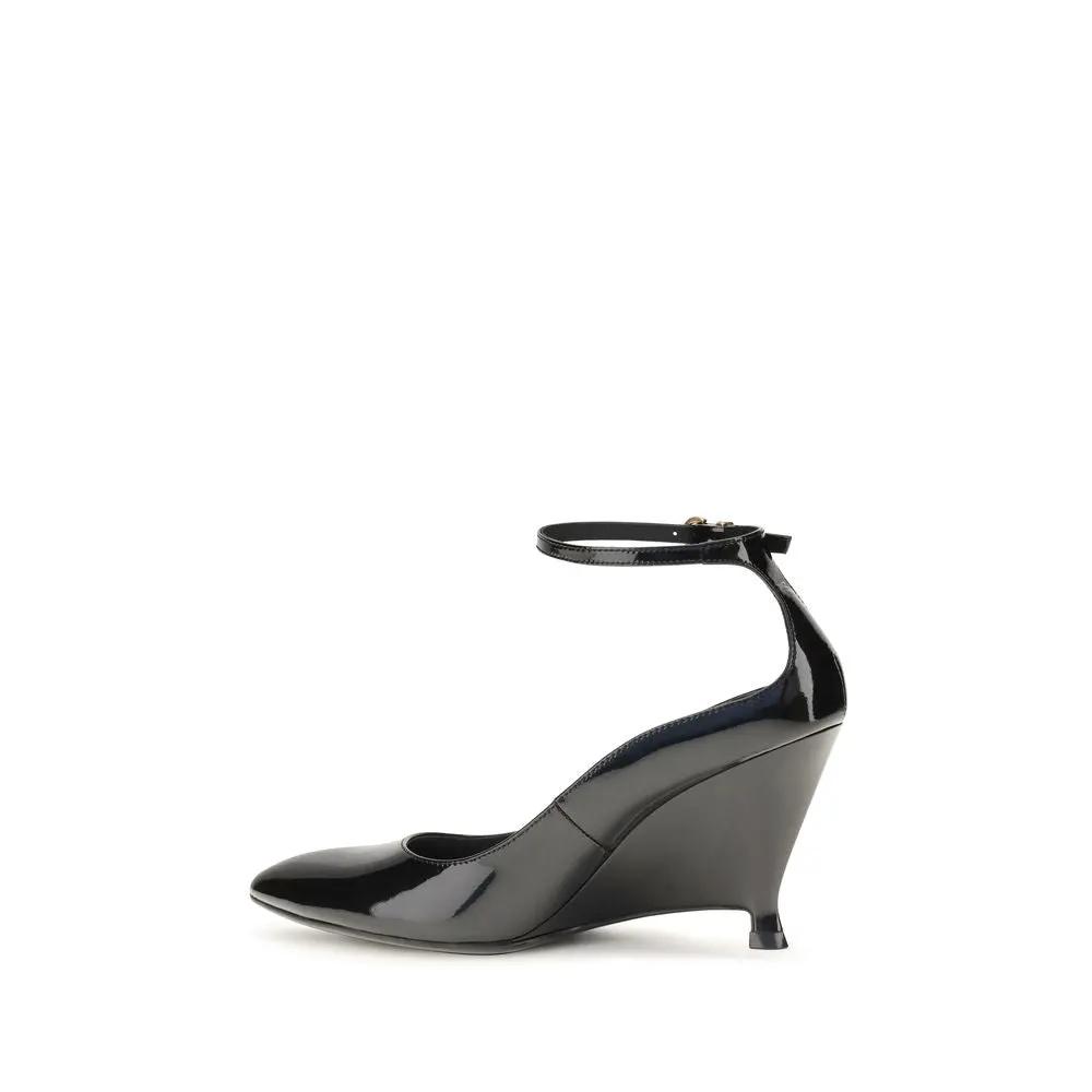 PINKO Sample Sale | PINKO Black Calf Leather Bos Taurus Platform Pumps - | Designer outlet