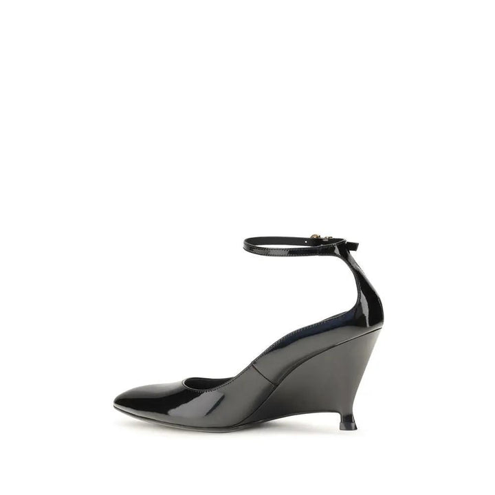 PINKO Sample Sale | PINKO Black Calf Leather Bos Taurus Platform Pumps - | Designer outlet