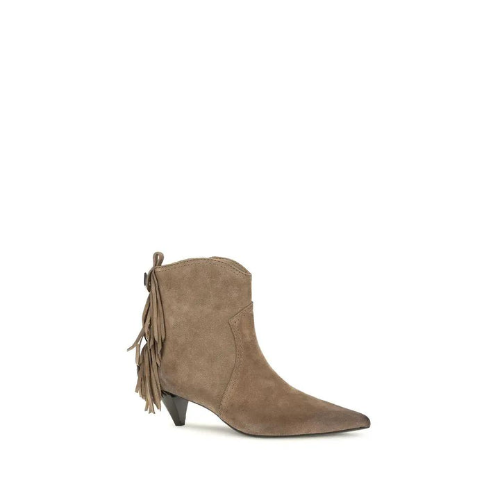 PINKO Sample Sale | PINKO Beige Calf Leather Bos Taurus Ankle Boots - | Designer outlet