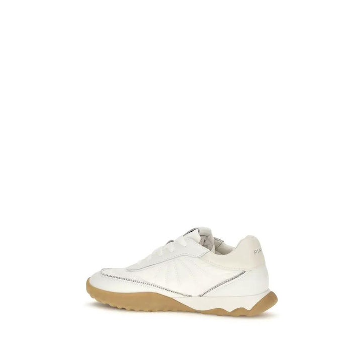 PINKO Sample Sale | PINKO White Fabric Low Top Sneakers - | Designer outlet