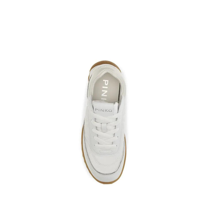 PINKO Sample Sale | PINKO White Fabric Low Top Sneakers - | Designer outlet