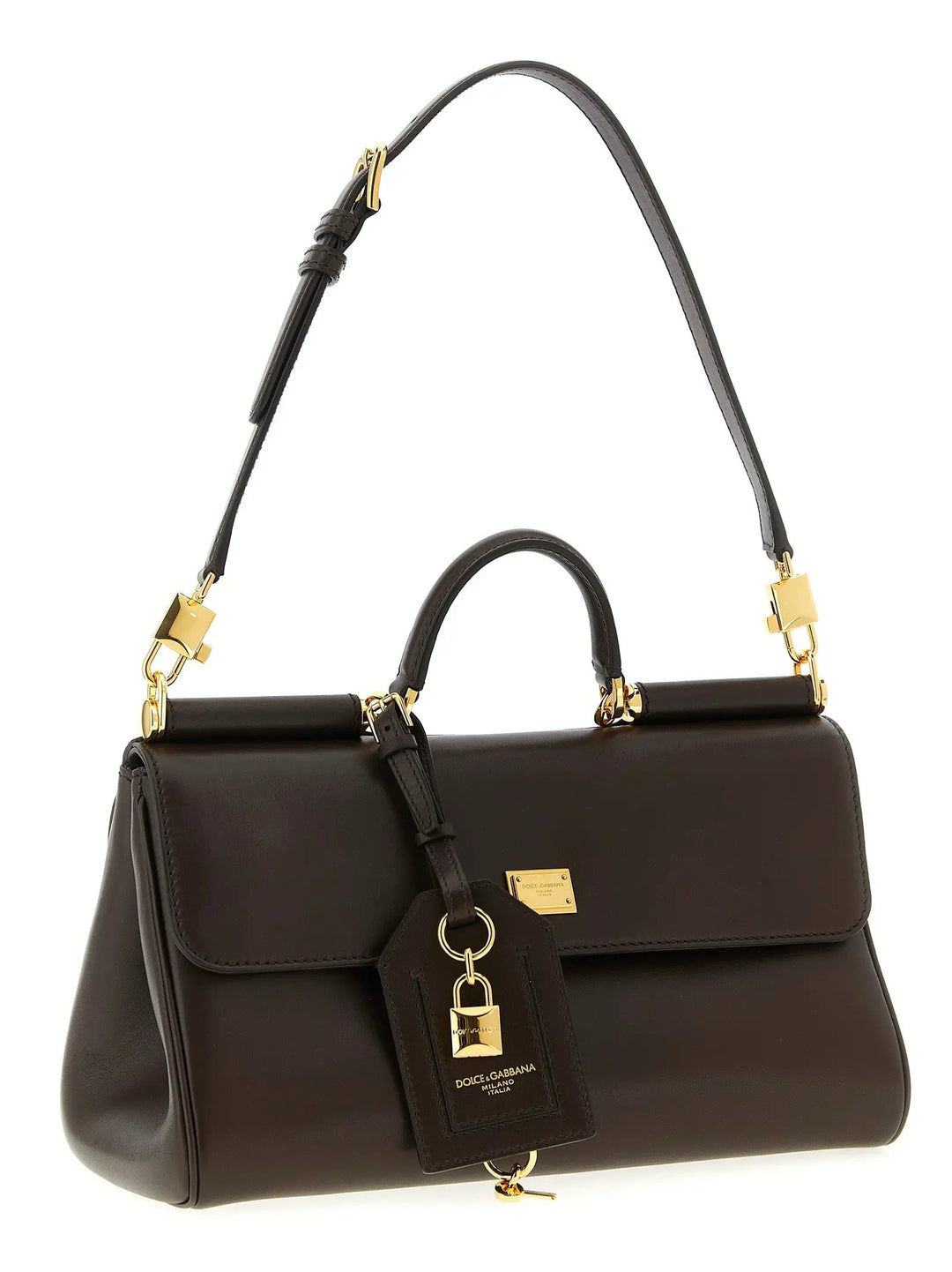 Dolce &amp; Gabbana Sample Sale | Dolce &amp; Gabbana Brown Calfskin Crossbody Bag - | Designer outlet