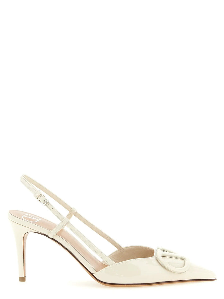 Valentino Garavani Sample Sale | Valentino Garavani White Calfskin High Heel Pumps - | Designer outlet