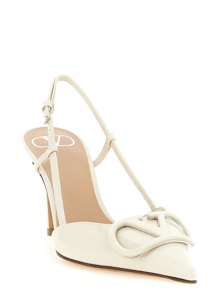 Valentino Garavani Sample Sale | Valentino Garavani White Calfskin High Heel Pumps - | Designer outlet
