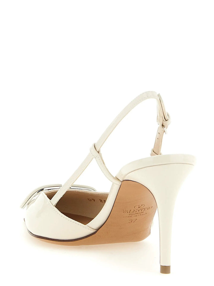 Valentino Garavani Sample Sale | Valentino Garavani White Calfskin High Heel Pumps - | Designer outlet