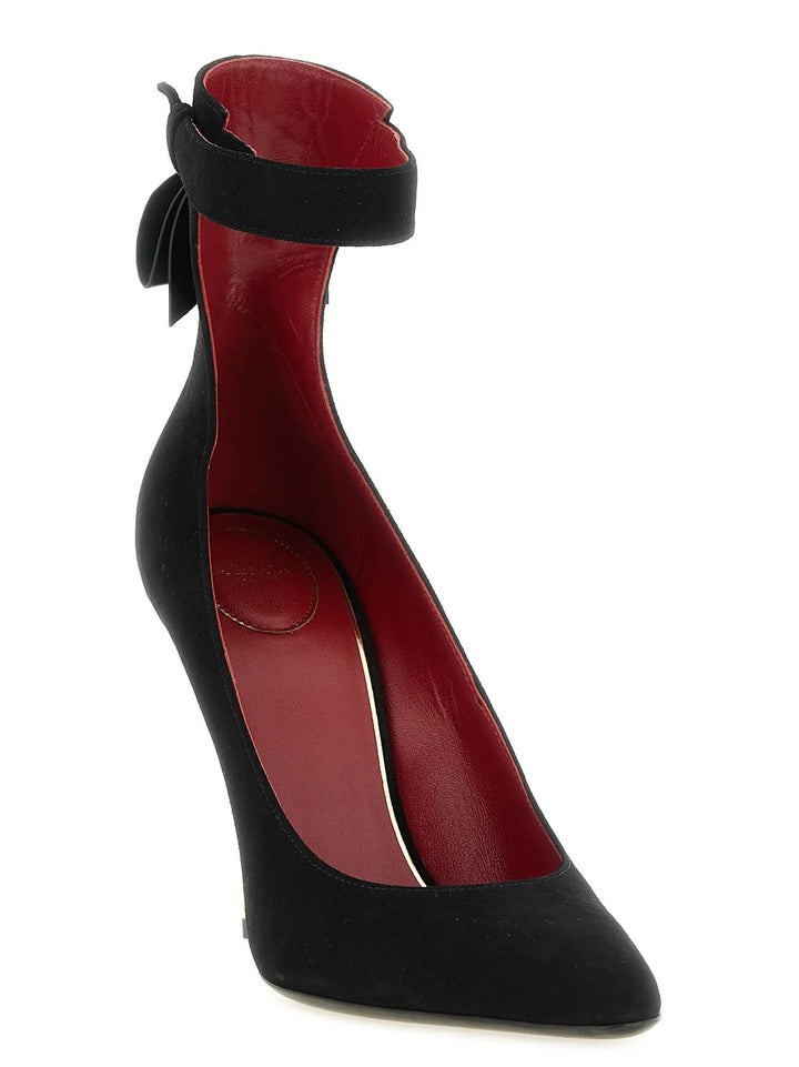 Valentino Garavani Sample Sale | Valentino Garavani Black Goatskin High Heel Pumps - | Designer outlet