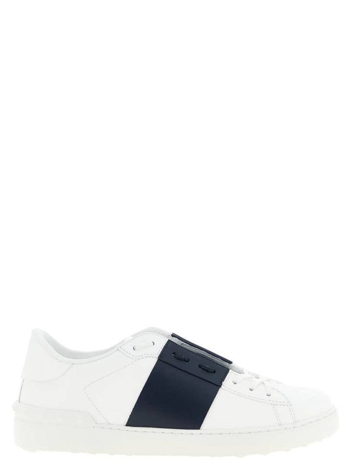 Valentino Garavani Sample Sale | Valentino Garavani Blue Calfskin Low Top Sneakers - | Designer outlet