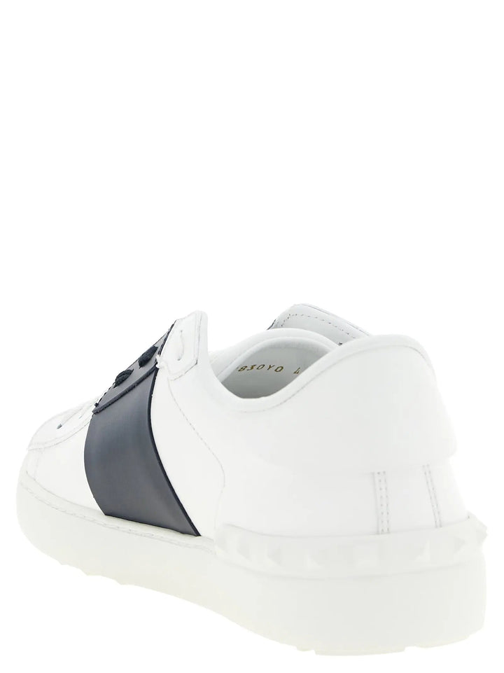 Valentino Garavani Sample Sale | Valentino Garavani Blue Calfskin Low Top Sneakers - | Designer outlet