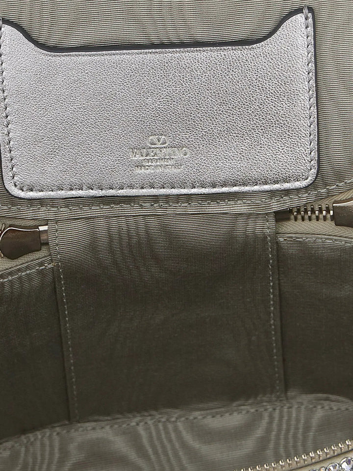 Valentino Garavani Sample Sale | Valentino Garavani Silver Viscose Handbag - | Designer outlet