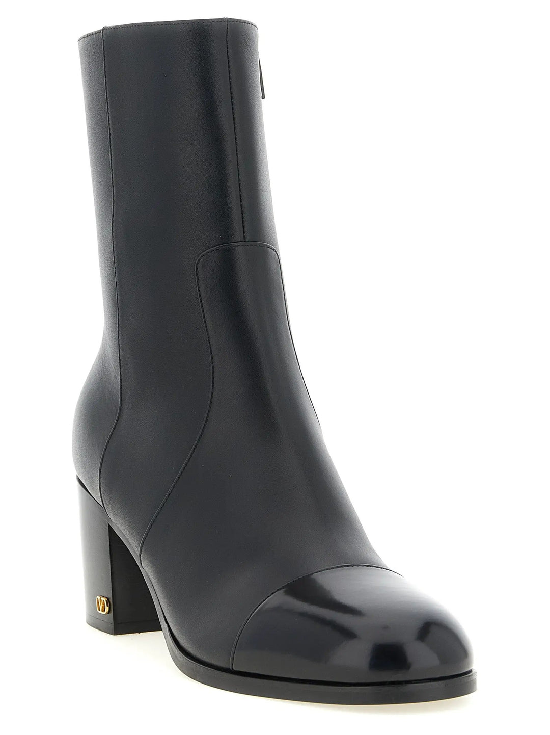 Valentino Garavani Sample Sale | Valentino Garavani Black Calfskin Ankle Boots - | Designer outlet