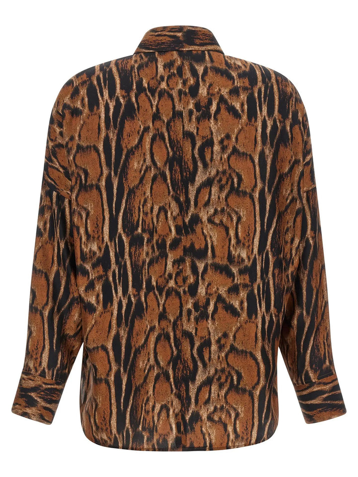 Alberto Biani Sample Sale | Alberto Biani Brown Silk Blouse - | Designer outlet