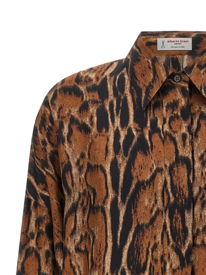 Alberto Biani Sample Sale | Alberto Biani Brown Silk Blouse - | Designer outlet