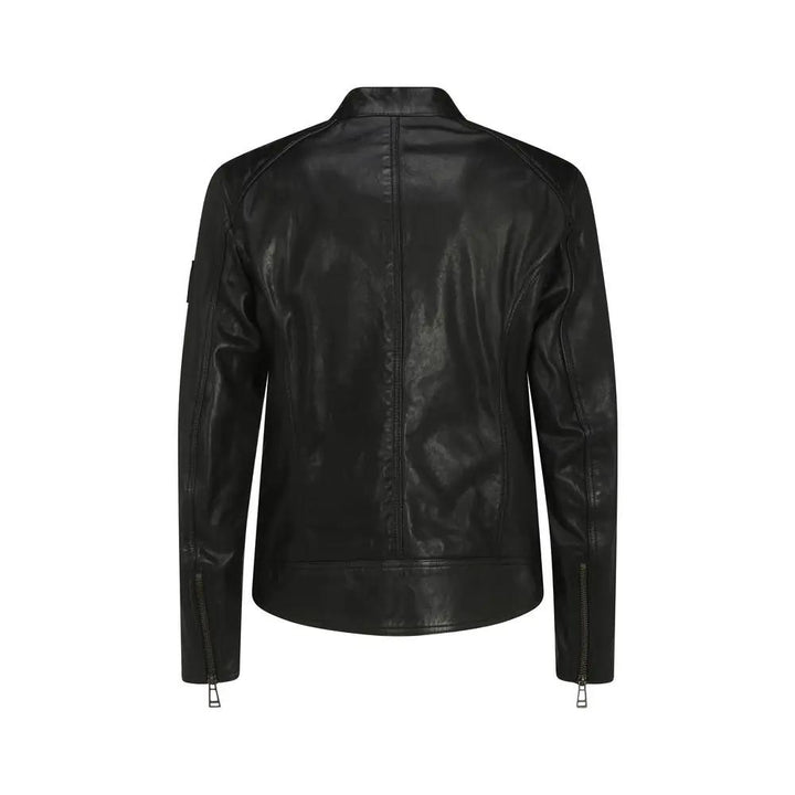 Belstaff Sample Sale | Belstaff Black Lamb Ovis Aries Leather Jacket - | Designer outlet