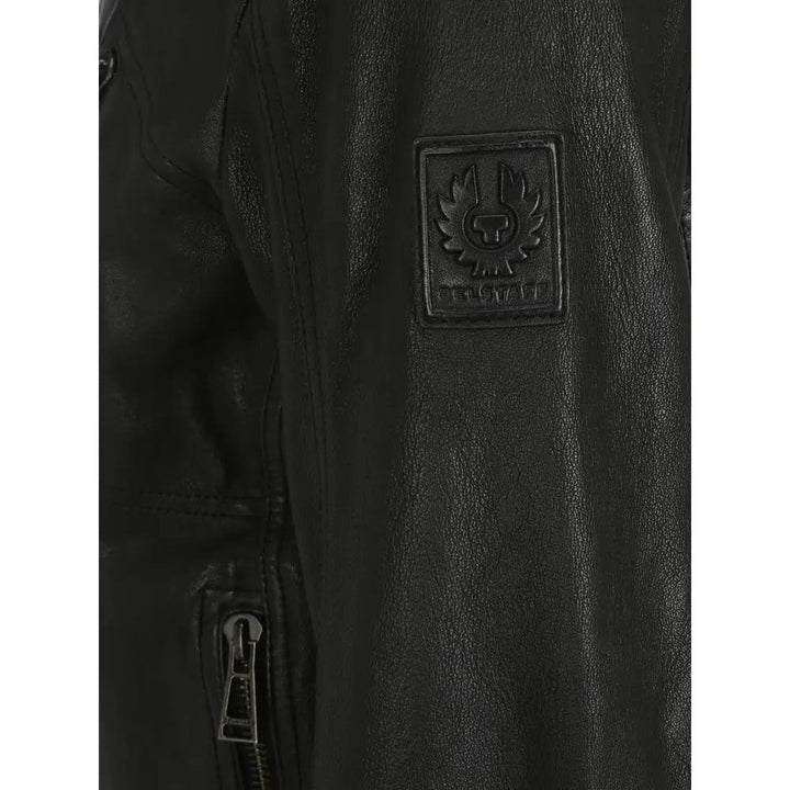 Belstaff Sample Sale | Belstaff Black Lamb Ovis Aries Leather Jacket - | Designer outlet