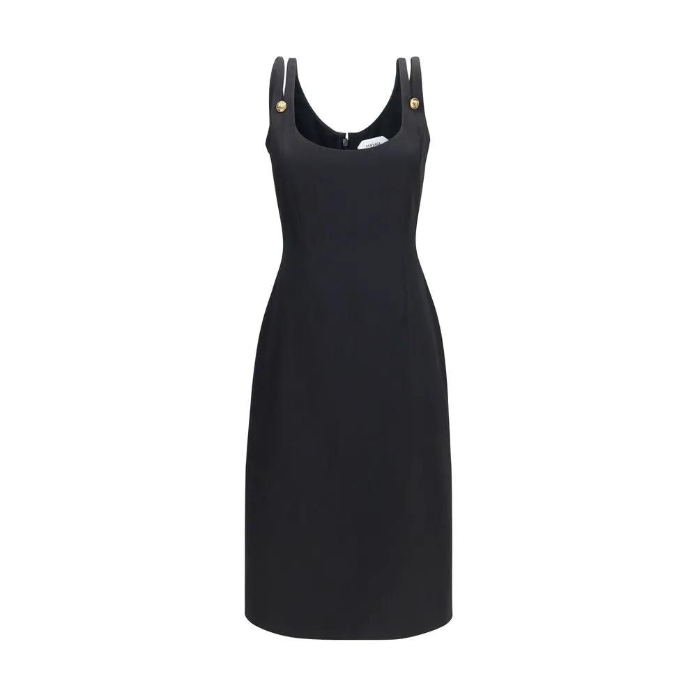 Versace Sample Sale | Versace Black Wool Oves Aries Casual Dress - | Designer outlet
