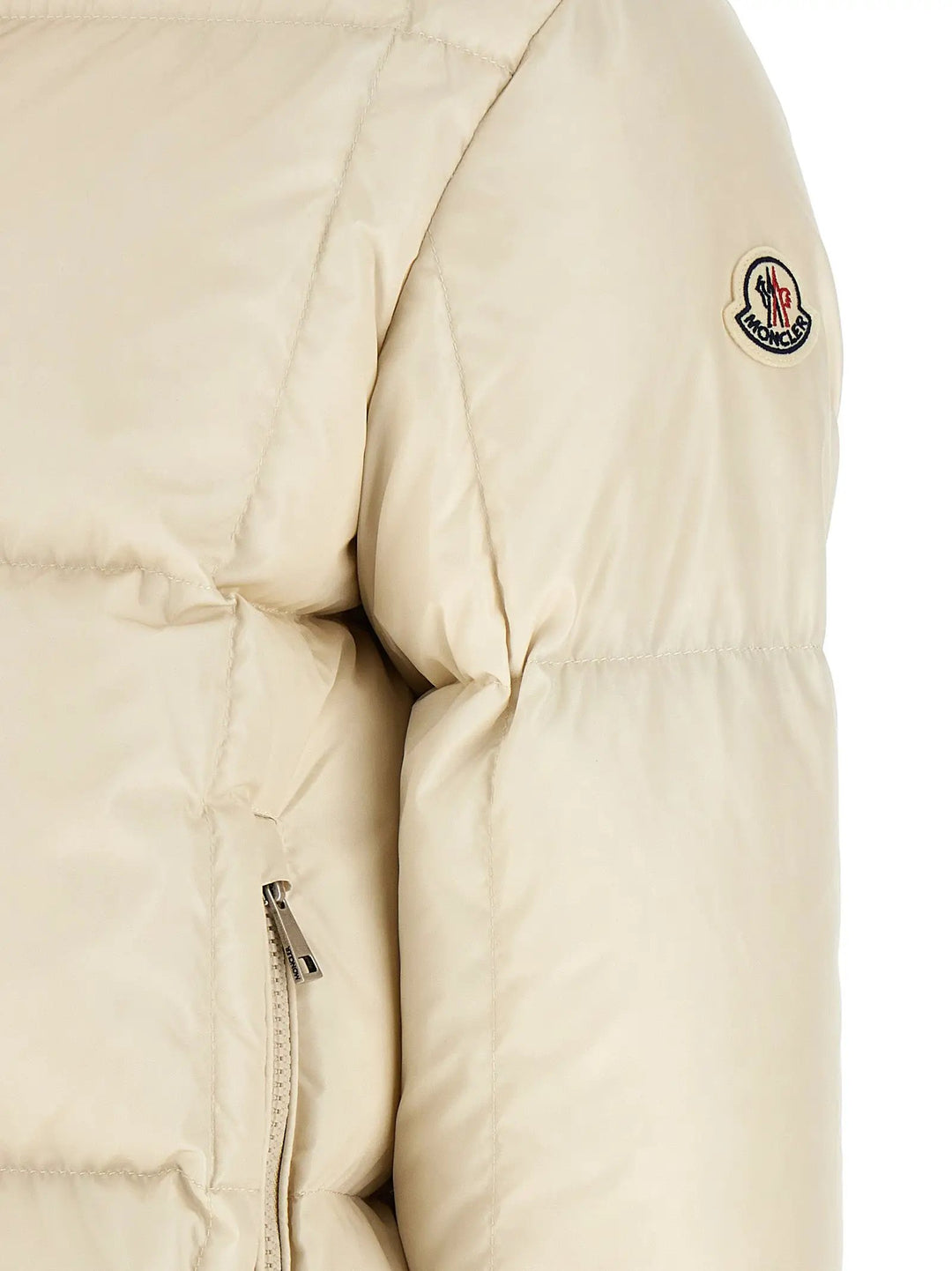 Moncler Sample Sale | Moncler White Polyamide Full-Length Jacket - | Designer outlet