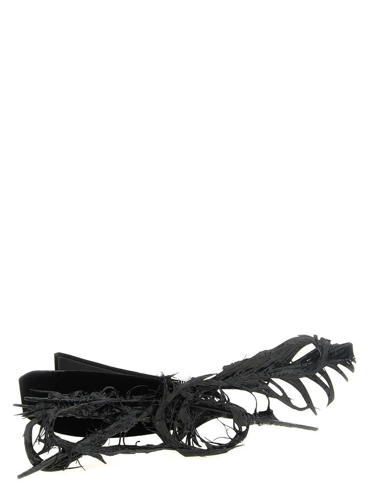 Comme Des Garçons Sample Sale | Comme Des Garçons Black Rayon Headband - | Designer outlet