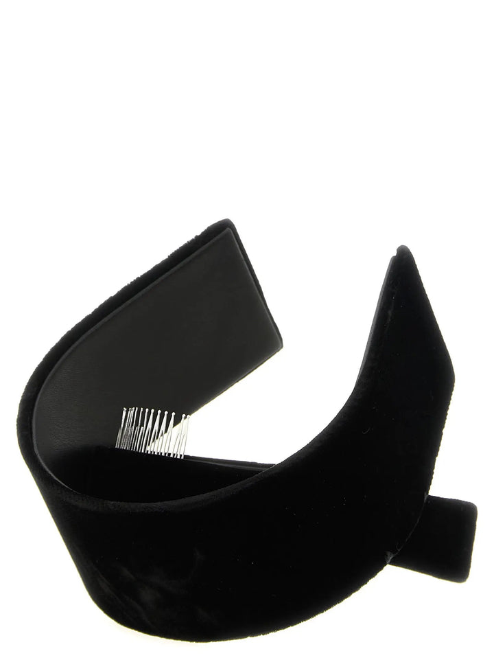 Comme Des Garçons Sample Sale | Comme Des Garçons Black Rayon Headband - | Designer outlet