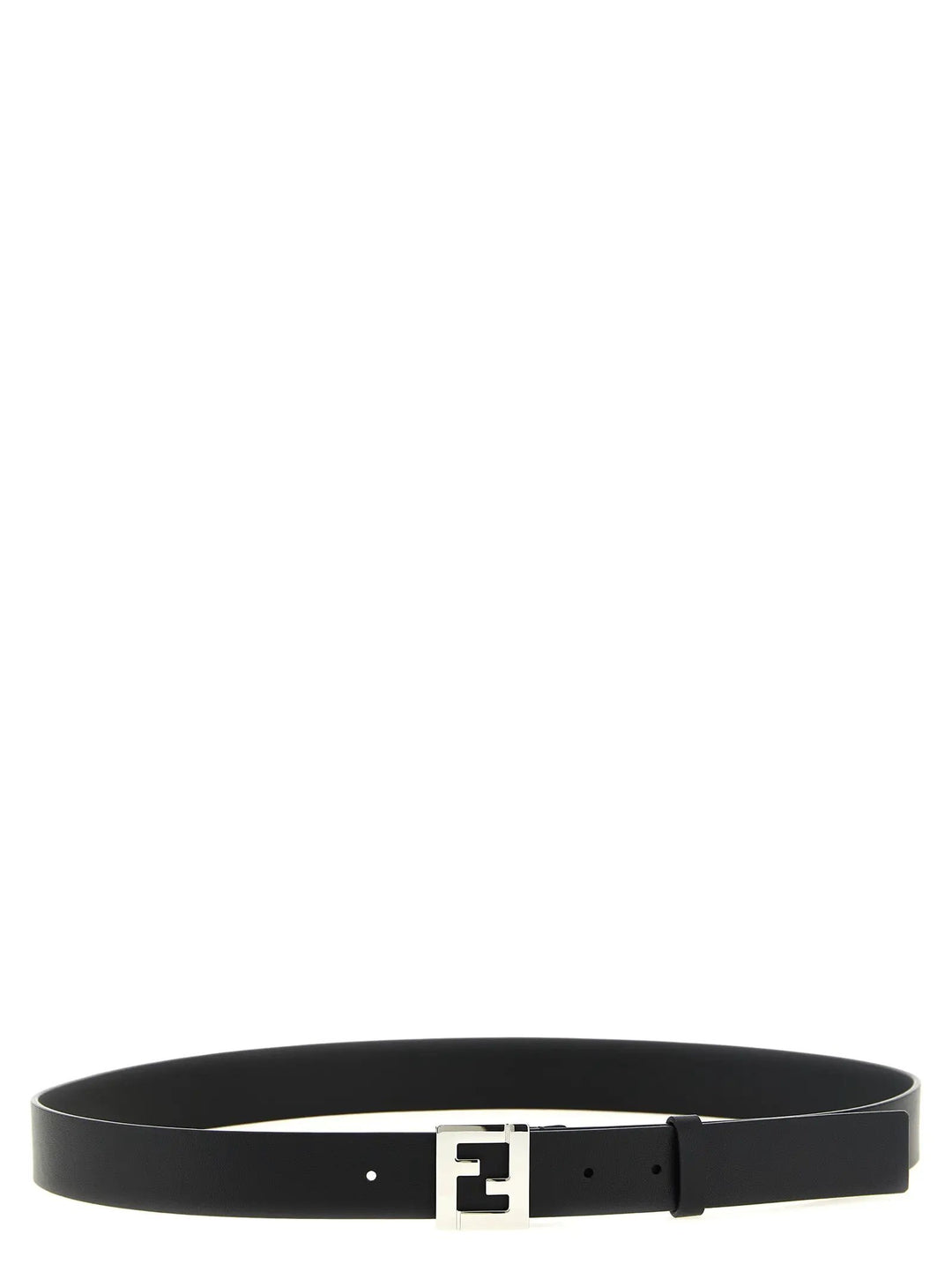 Fendi Sample Sale | Fendi Black Calfskin Regular Belt - | Designer outlet