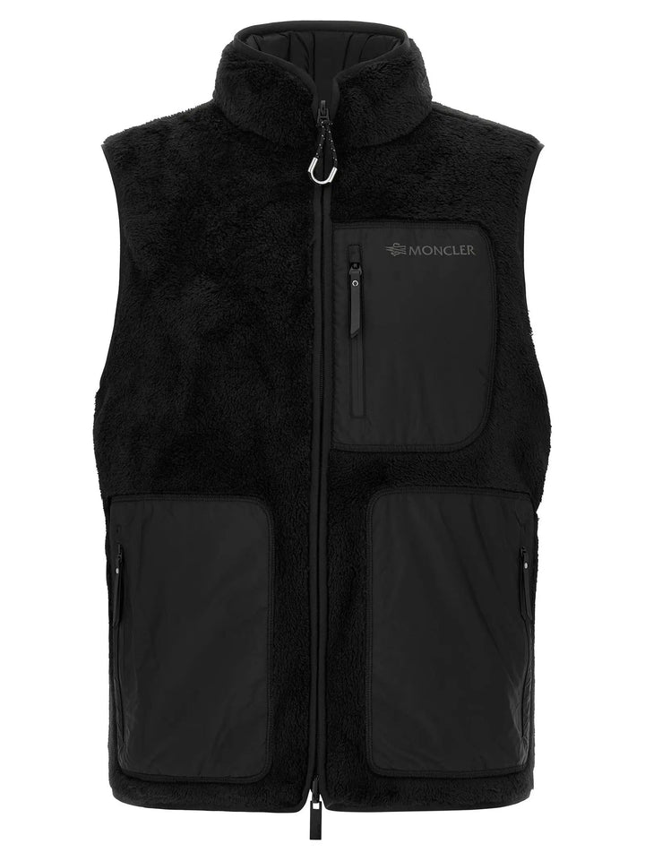 Moncler Sample Sale | Moncler Black Polyester Sleeveless Jacket - | Designer outlet