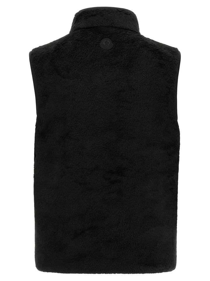 Moncler Sample Sale | Moncler Black Polyester Sleeveless Jacket - | Designer outlet