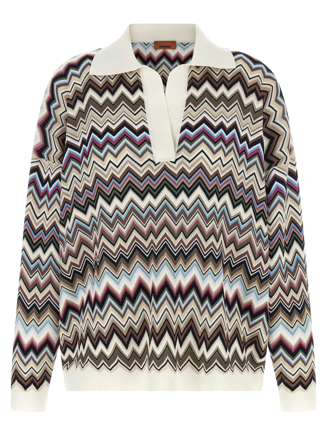 Missoni Sample Sale | Missoni Multicolor Viscose Polo Shirt - | Designer outlet