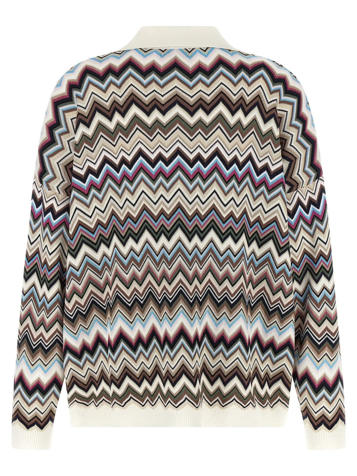 Missoni Sample Sale | Missoni Multicolor Viscose Polo Shirt - | Designer outlet