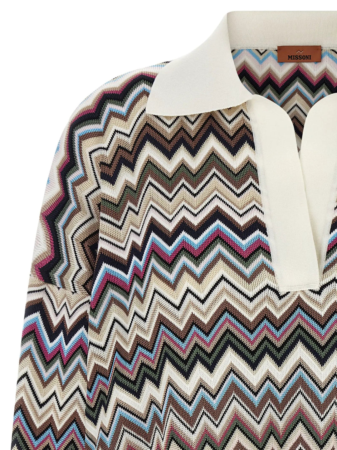 Missoni Sample Sale | Missoni Multicolor Viscose Polo Shirt - | Designer outlet