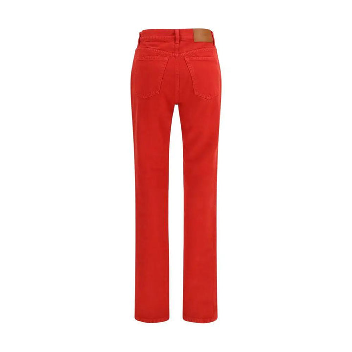 Chloé Sample Sale | Chloé Red Cotton Casual Pants - | Designer outlet