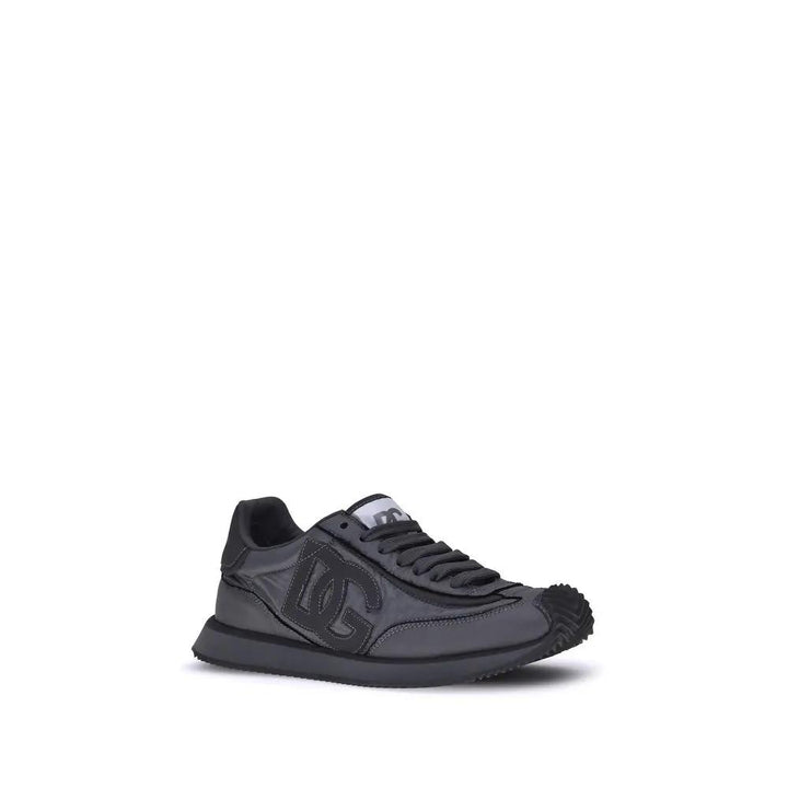 Dolce &amp; Gabbana Sample Sale | Dolce &amp; Gabbana Black Fabric Athletic Sneakers - | Designer outlet