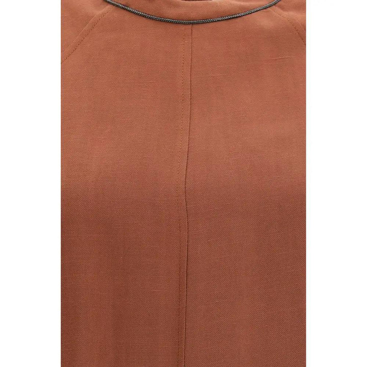 Brunello Cucinelli Sample Sale | Brunello Cucinelli Brown Viscose Casual Dress - | Designer outlet