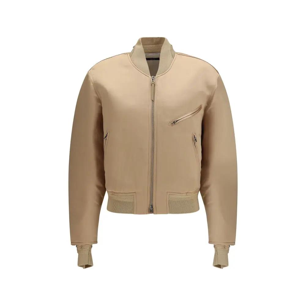 Tom Ford Sample Sale | Tom Ford Gold Satin Bomber - | Designer outlet
