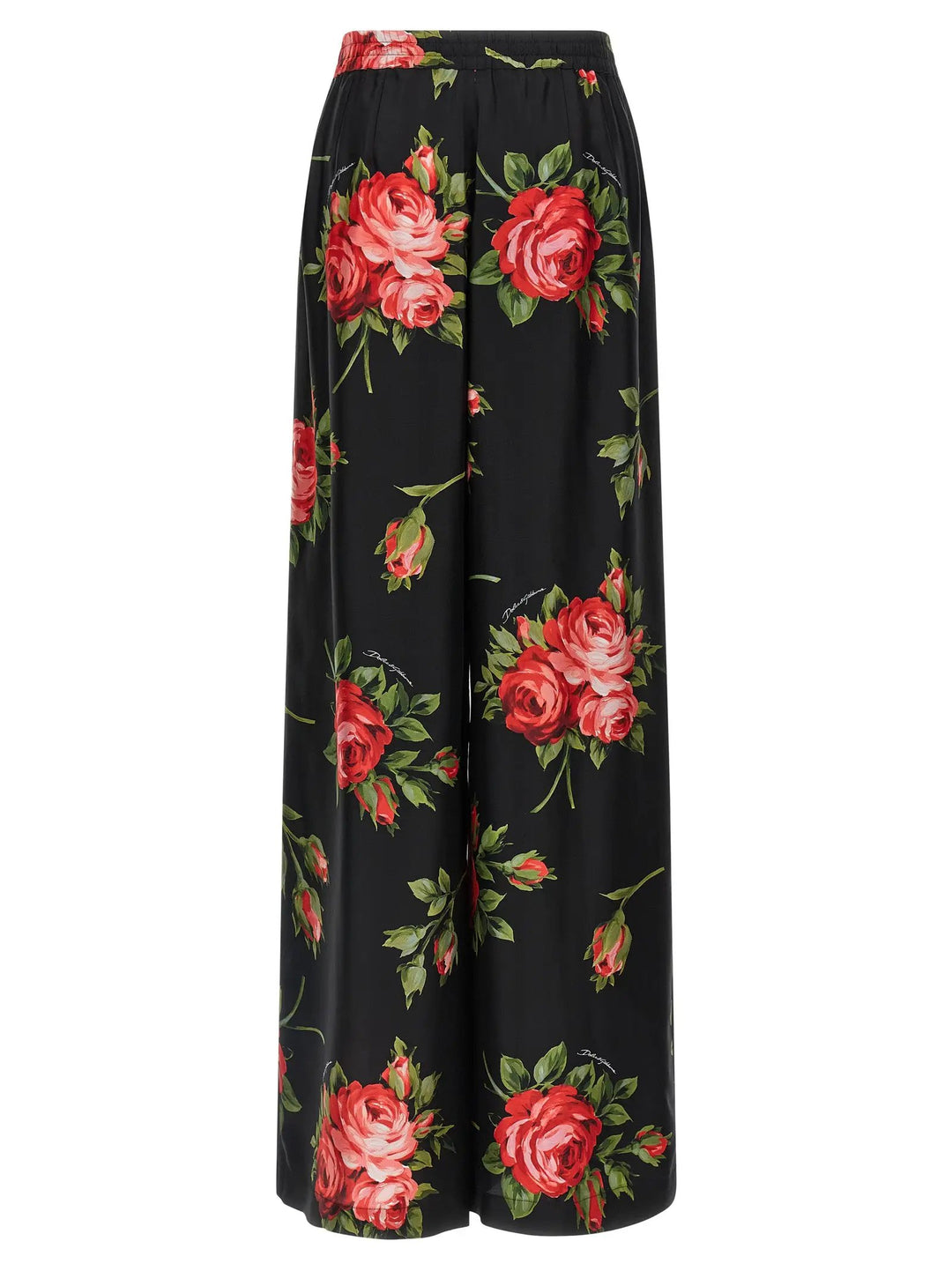 Dolce &amp; Gabbana Sample Sale | Dolce &amp; Gabbana Black Silk Pants - | Designer outlet