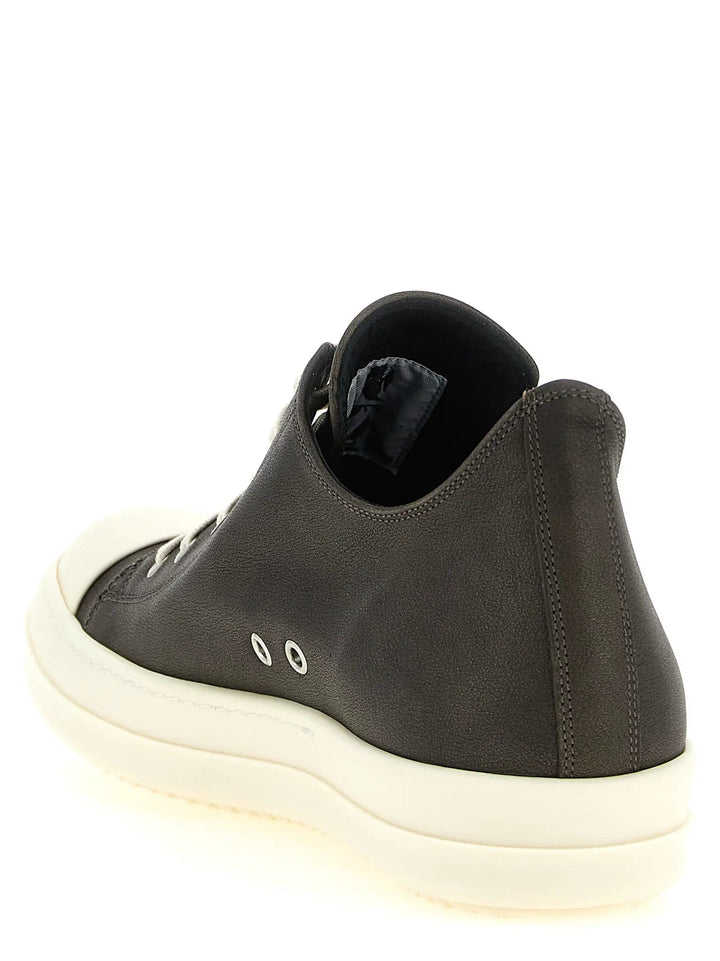 Rick Owens Sample Sale | Rick Owens Black Calfskin Low Top Sneakers - | Designer outlet
