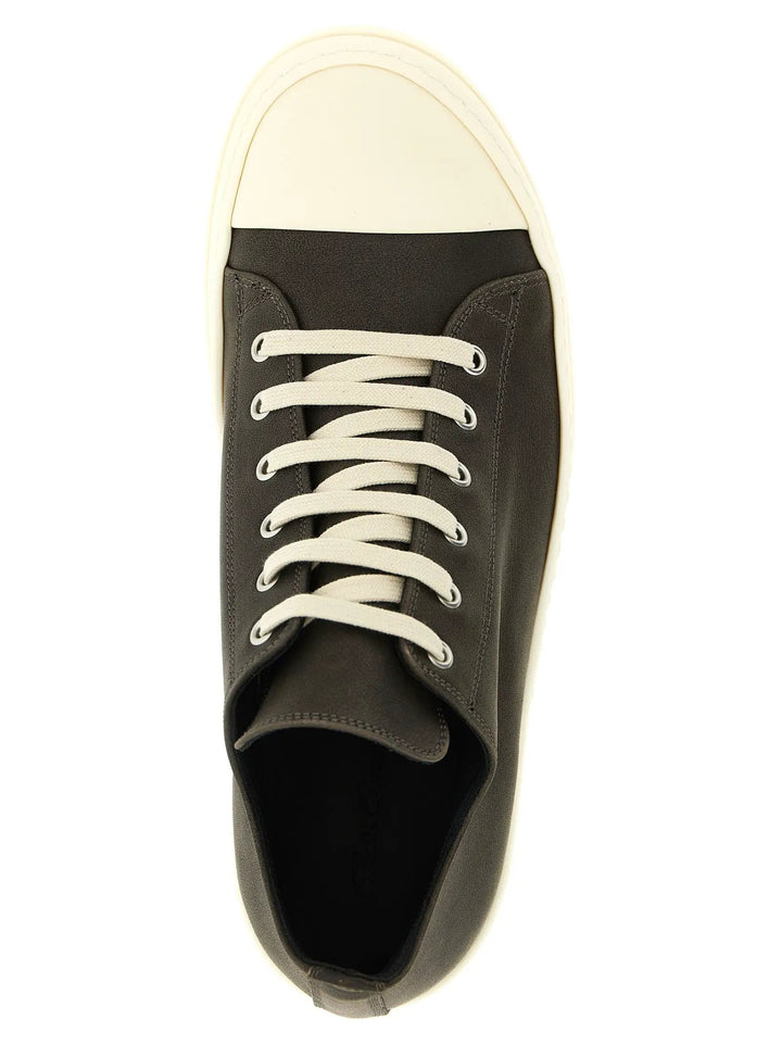 Rick Owens Sample Sale | Rick Owens Black Calfskin Low Top Sneakers - | Designer outlet