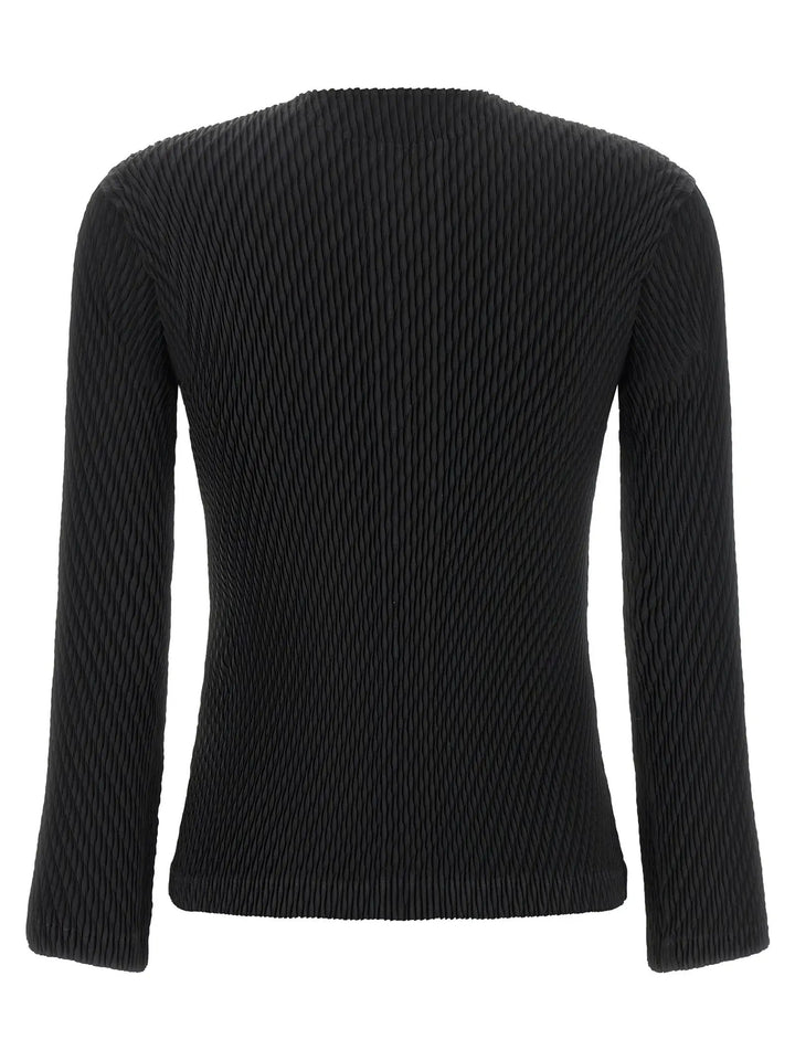 Issey Miyake Sample Sale | Issey Miyake Black Polyester Cardigan - | Designer outlet
