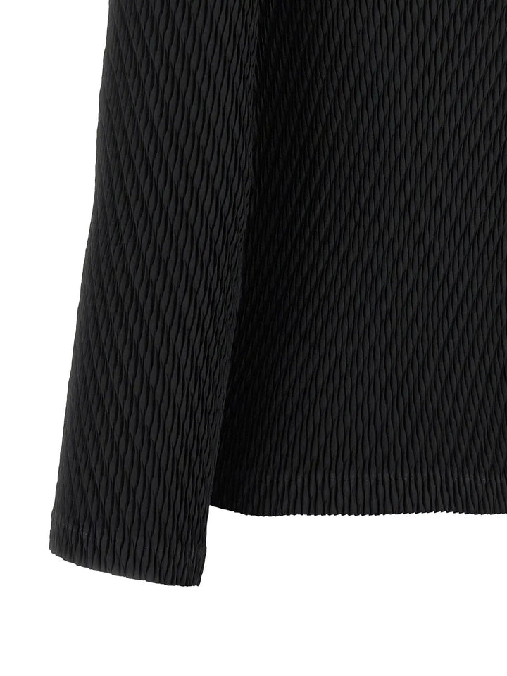 Issey Miyake Sample Sale | Issey Miyake Black Polyester Cardigan - | Designer outlet