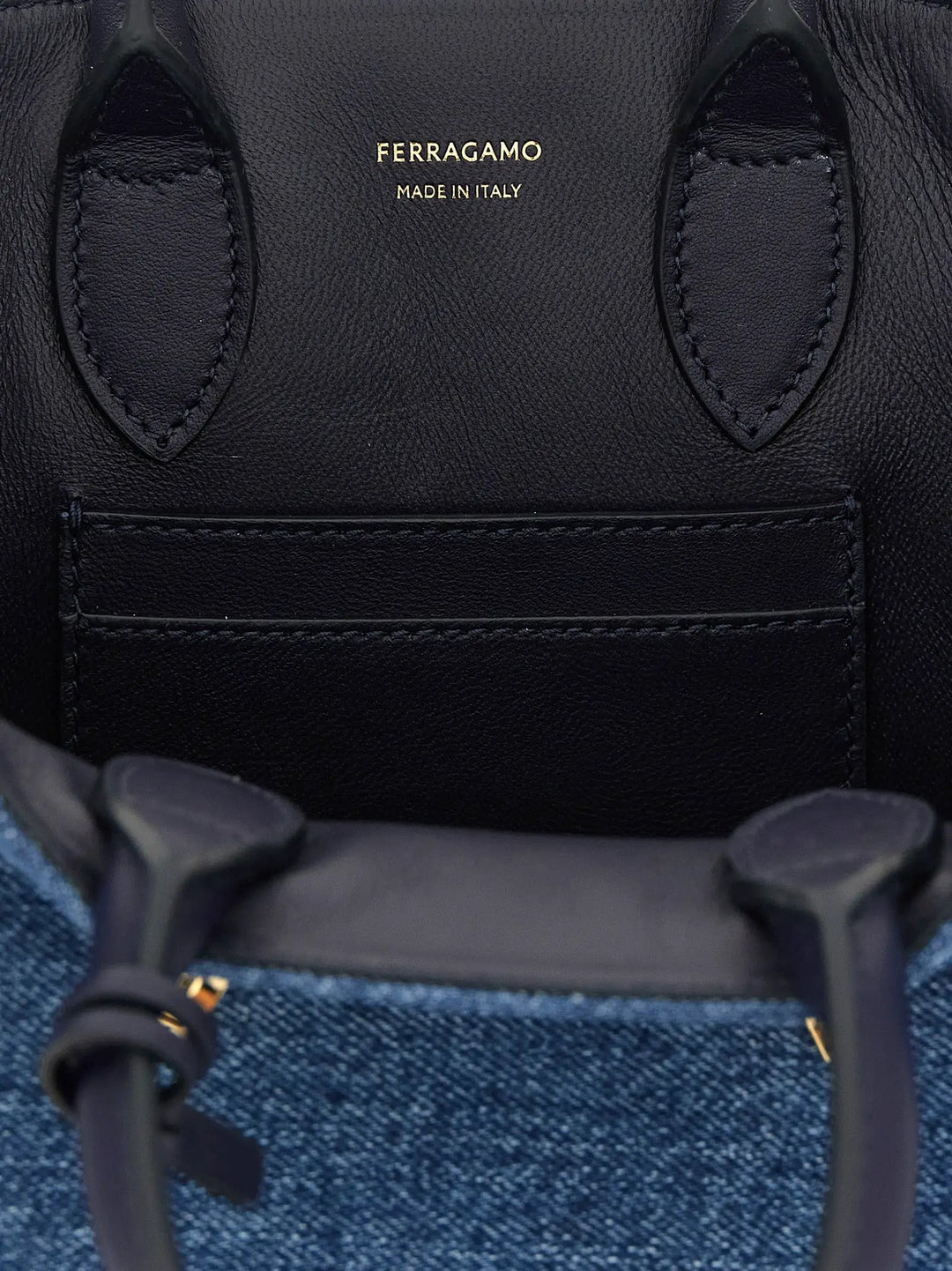 Ferragamo Sample Sale | Ferragamo Blue Fabric Handbag - | Designer outlet
