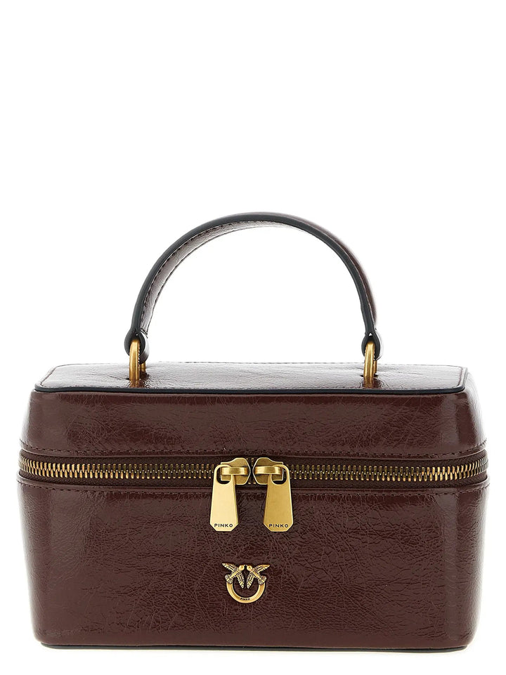 PINKO Sample Sale | PINKO Bordeaux Calfskin Crossbody Bag - | Designer outlet
