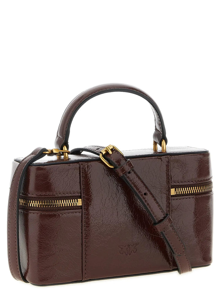 PINKO Sample Sale | PINKO Bordeaux Calfskin Crossbody Bag - | Designer outlet