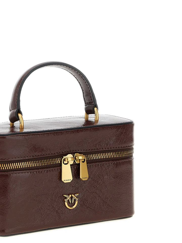 PINKO Sample Sale | PINKO Bordeaux Calfskin Crossbody Bag - | Designer outlet