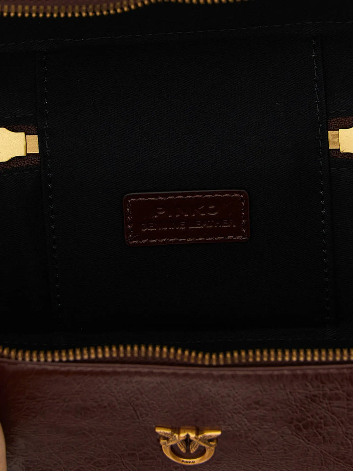 PINKO Sample Sale | PINKO Bordeaux Calfskin Crossbody Bag - | Designer outlet