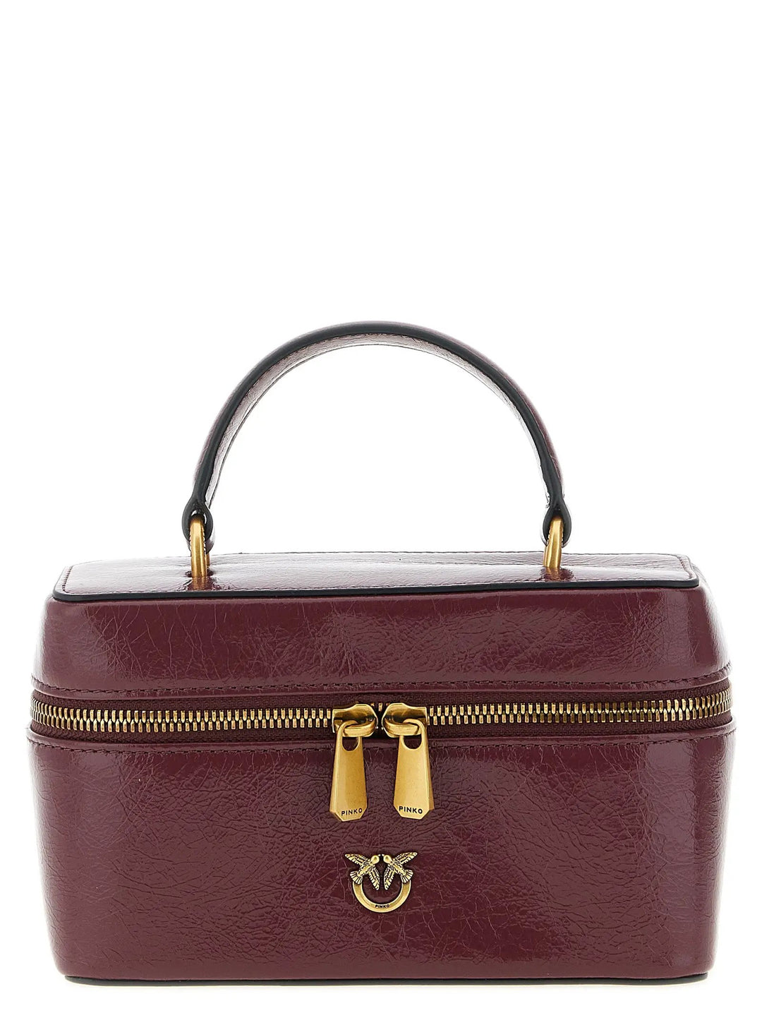 PINKO Sample Sale | PINKO Bordeaux Calfskin Crossbody Bag - | Designer outlet