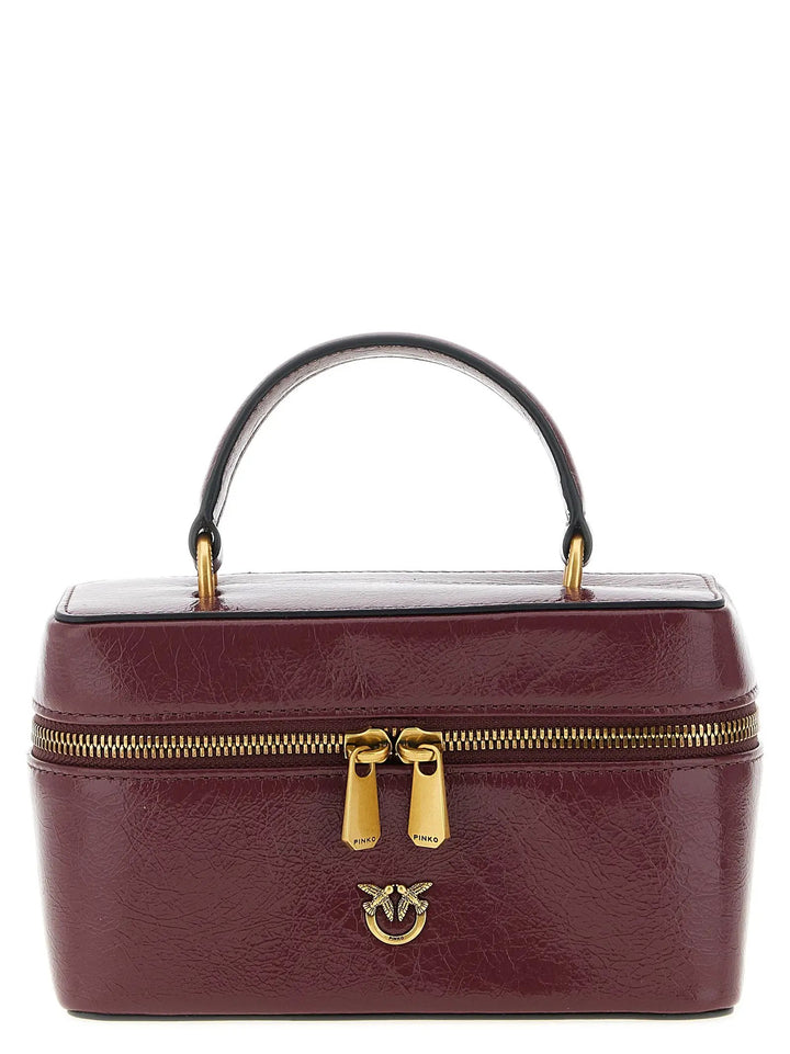 PINKO Sample Sale | PINKO Bordeaux Calfskin Crossbody Bag - | Designer outlet