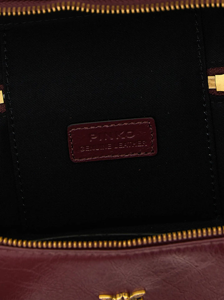 PINKO Sample Sale | PINKO Bordeaux Calfskin Crossbody Bag - | Designer outlet