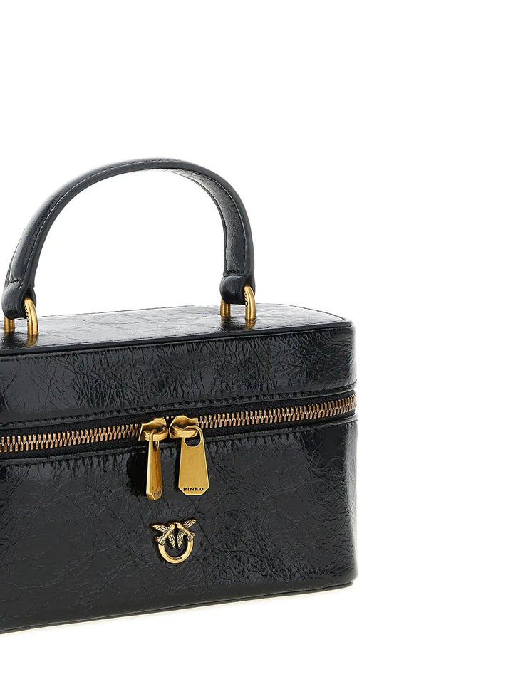 PINKO Sample Sale | PINKO Black Calfskin Crossbody Bag - | Designer outlet