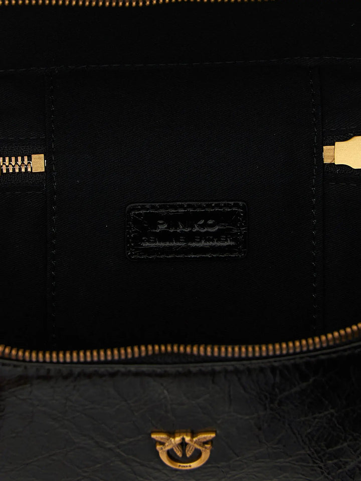 PINKO Sample Sale | PINKO Black Calfskin Crossbody Bag - | Designer outlet