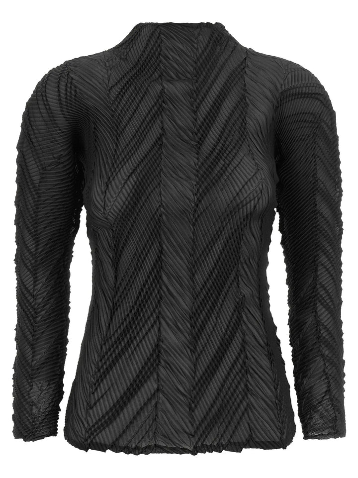 Issey Miyake Sample Sale | Issey Miyake Black Polyester Cardigan - | Designer outlet